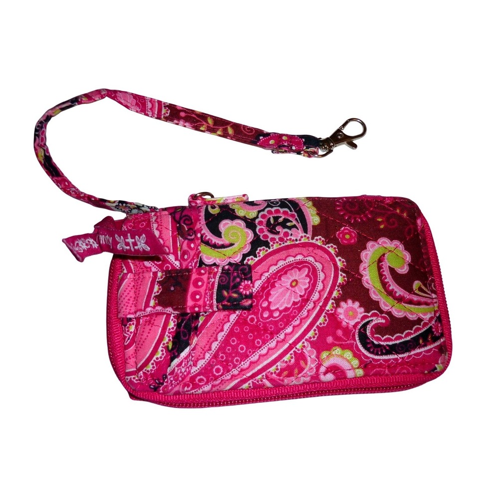 Divinity Boutique Pink Paisley Quilted Wristlet Wallet Eph 5:2 Bible Verse
